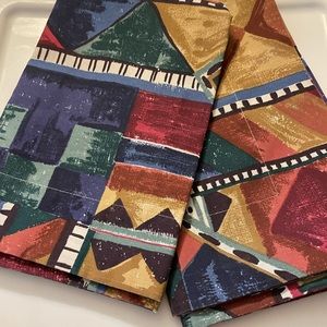 Set of 2 RARE 1990’s Dan River Abstract Pillow Shams